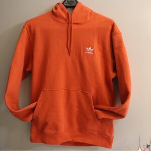 Adidas Men's Bright Orange Hoodie